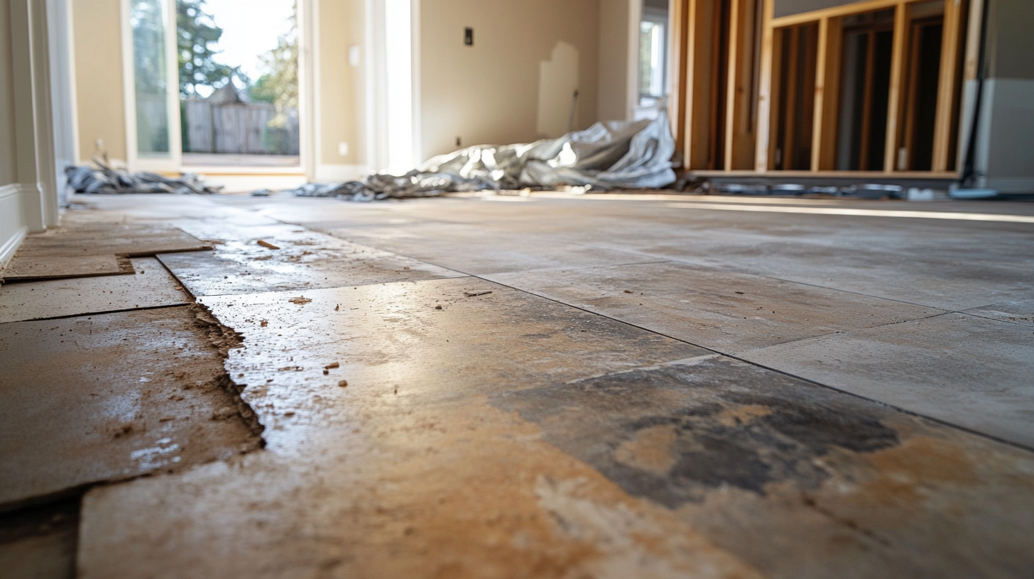 Commercial flooring detail for office or multifamily common area